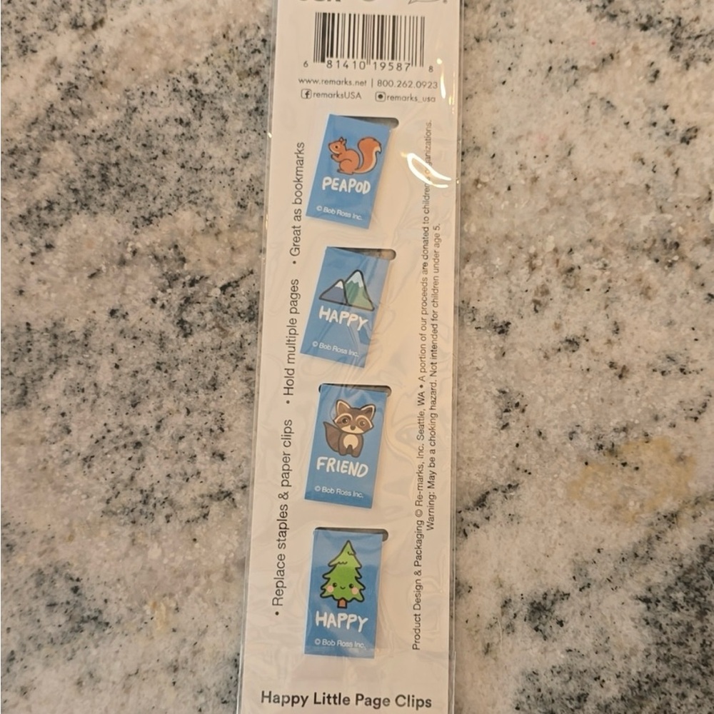 Bob Ross Page Clips Bookmarks - Picture 3 of 5